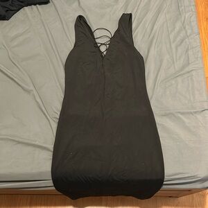 Simple sexy black dresse